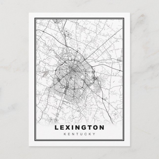 Postale Carte de Lexington (Devant)
