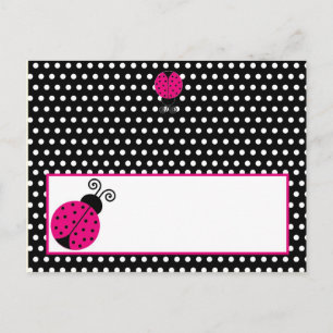 Postale Carte de lieu écrite Black Spring Heure Lady Bug