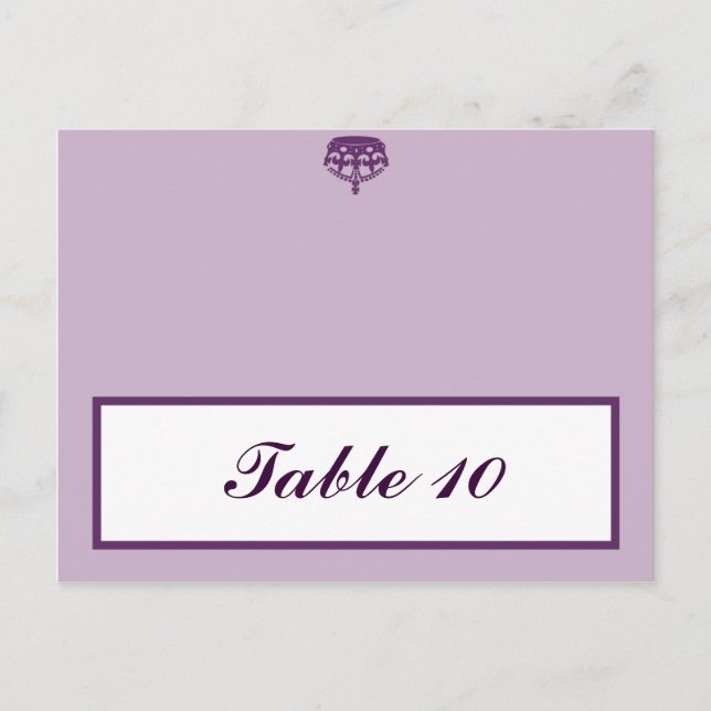 Postale Carte de lieu écrite Couronne royale pourpre / Per (Devant)
