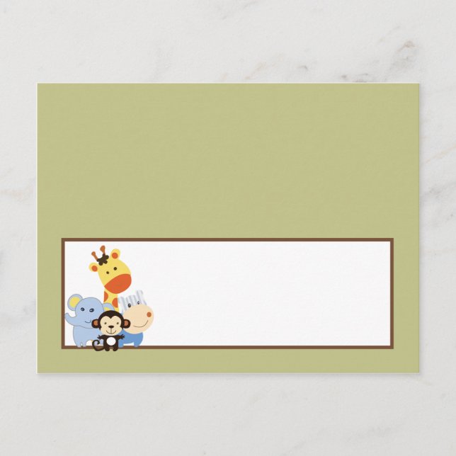 Postale Carte de lieu écrite Jouer Jungle (Devant)