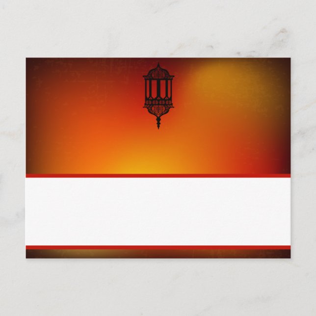 Postale Carte de lieu écrite Lanterne marocaine (Devant)
