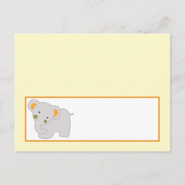 Postale Carte de lieu écrite Tropical Punch Elephant Hippo (Devant)