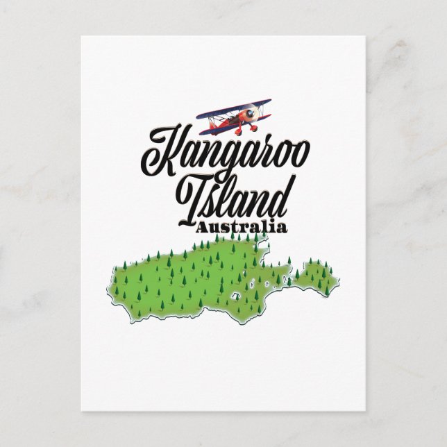 Postale Carte de l'île Kangourou en Australie (Devant)