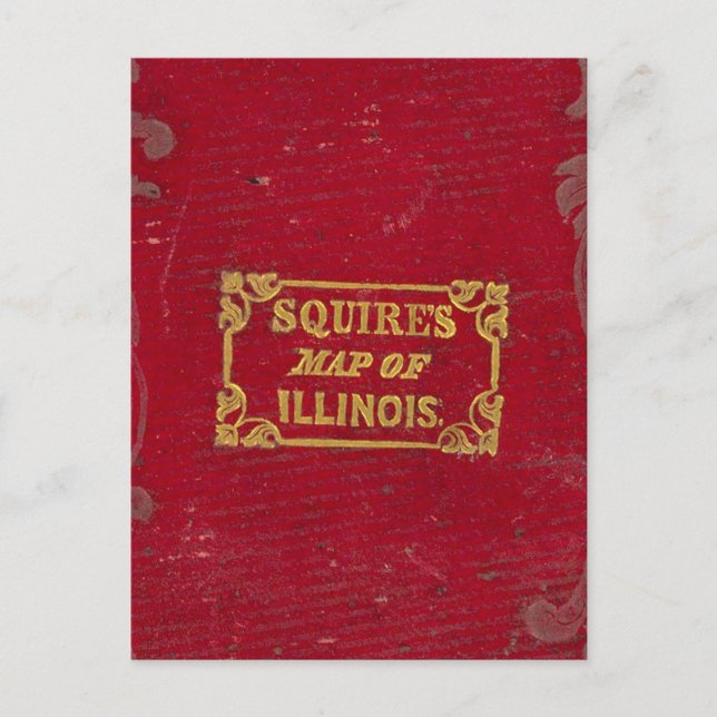Postale Carte de l'Illinois (Devant)