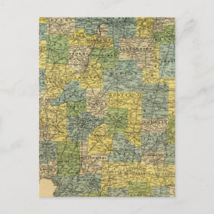 Postale Carte de l'Illinois 2