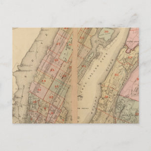 Postale Carte de l'index Atlas, ville de New York