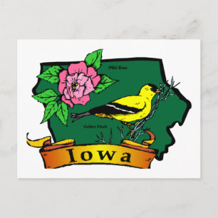Postale Carte de l'Iowa