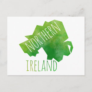 Postale Carte de l'Irlande du Nord