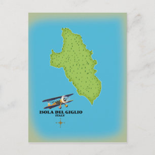 Postale Carte de l'Isola del Giglio Italie