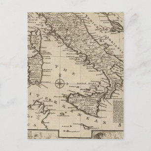 Postale Carte de l'Italie