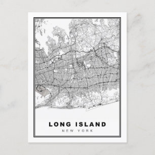 Postale Carte de Long Island