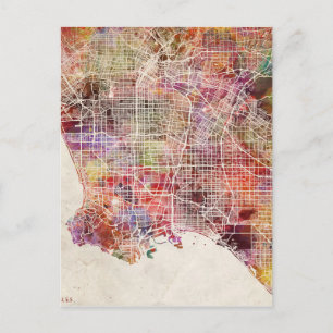 Postale Carte de Los Angeles