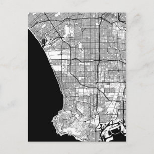 Postale Carte de Los Angeles Californie