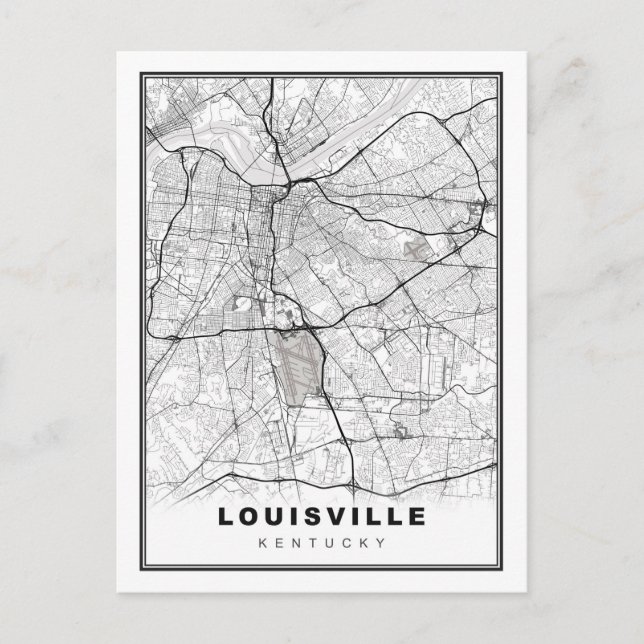 Postale Carte de Louisville (Devant)