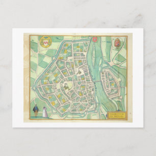 Postale Carte de Maastricht, de Civitates Orbis Terrarum