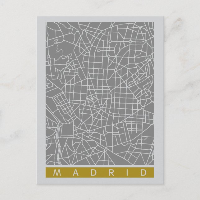 Postale Carte de Madrid (Devant)