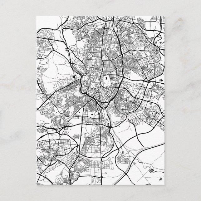 Postale Carte de Madrid Espagne (Devant)