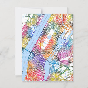 Postale Carte de Manhattan USA City