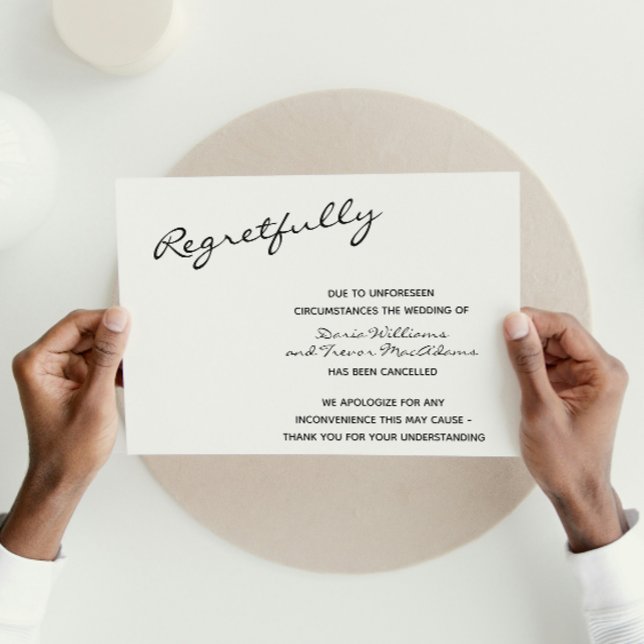 Postale Carte de mariage annulé (Créateur téléchargé)