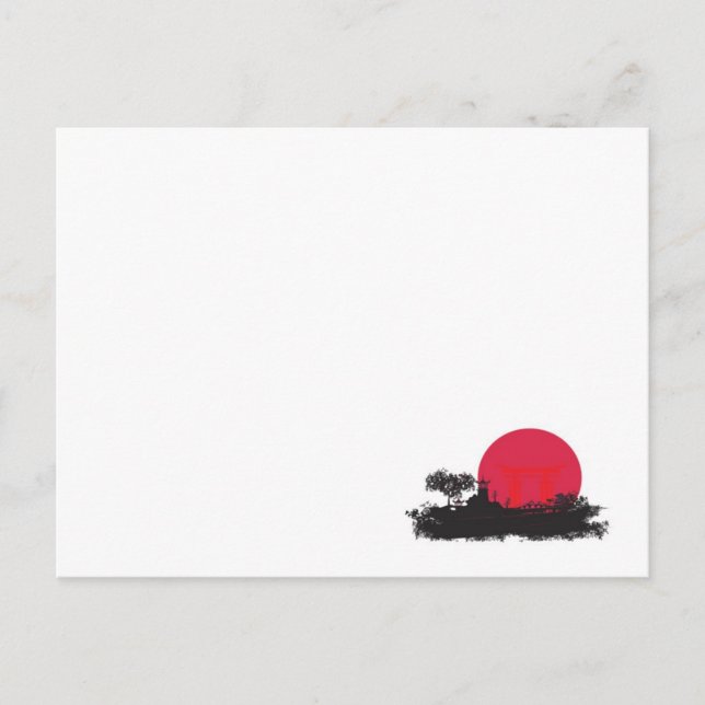 Postale Carte de Mariage japonais Rising Sun (Devant)