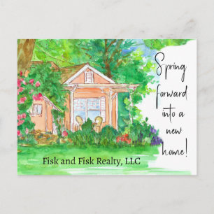 Postale Carte de marketing pour l'achat d'une maison dans