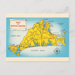 Postale Carte de Martha's Vineyard 