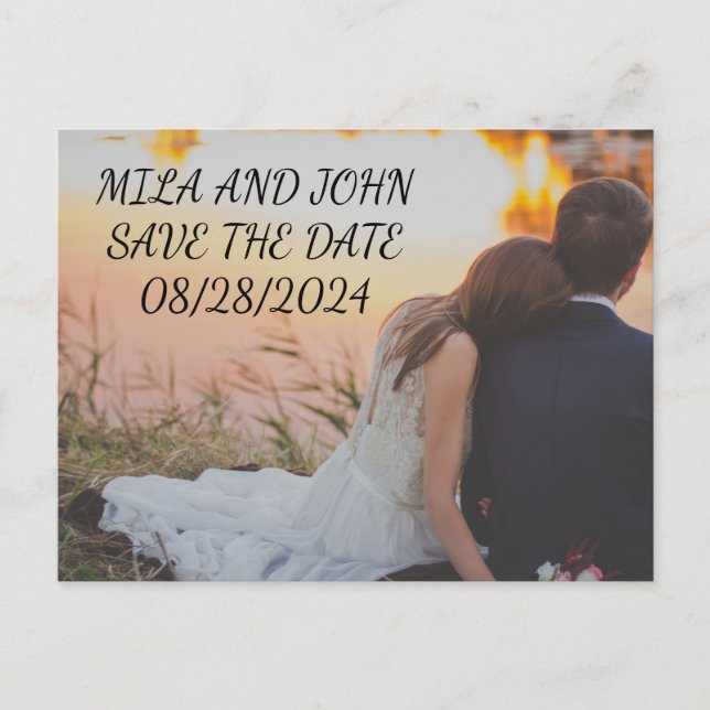 POSTALE CARTE DE MISE EN GARDE DE DATE (Devant)