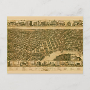 Postale Carte de Montgomery, capitale de l'Alabama (1887)