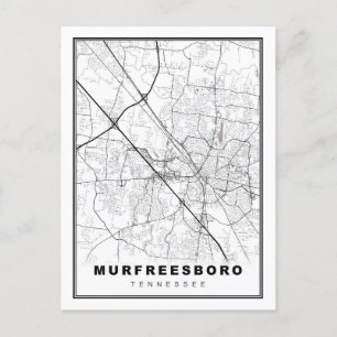 Postale Carte de Murfreesboro