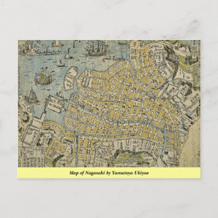 Postale Carte de Nagasaki par Yamatoya Ukiyoe