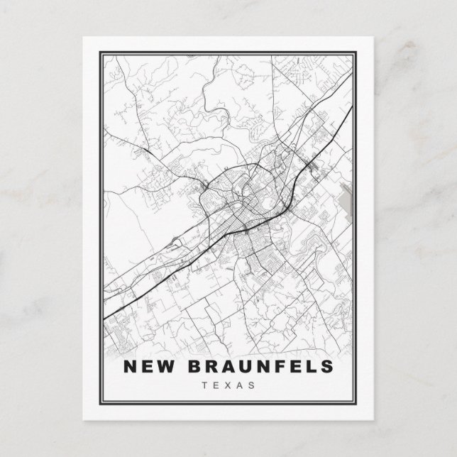 Postale Carte de New Braunfels (Devant)