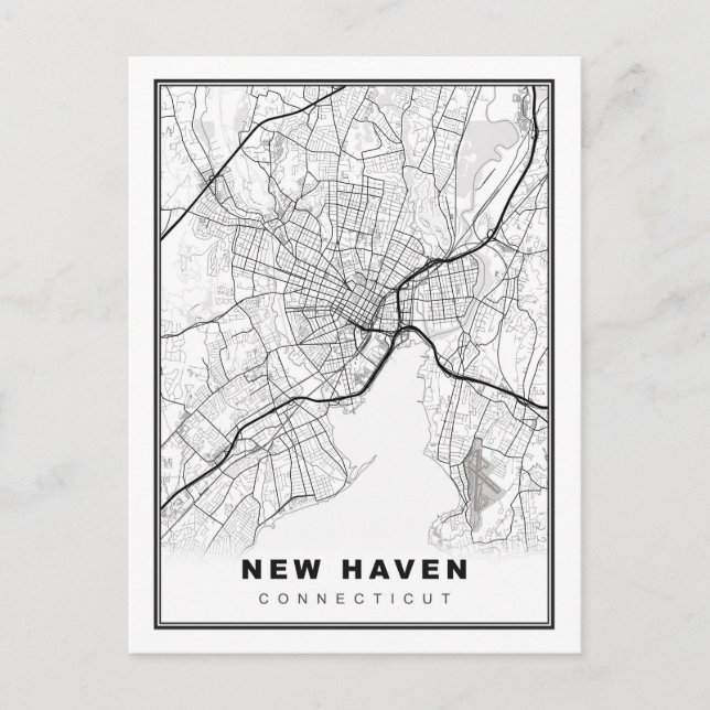 Postale Carte de New Haven (Devant)