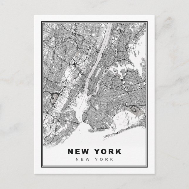 Postale Carte de New York (Devant)