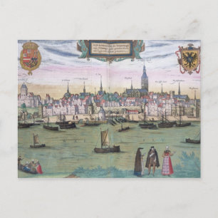Postale Carte de Nijmegen, de 'Civitates Orbis Terrarum' b