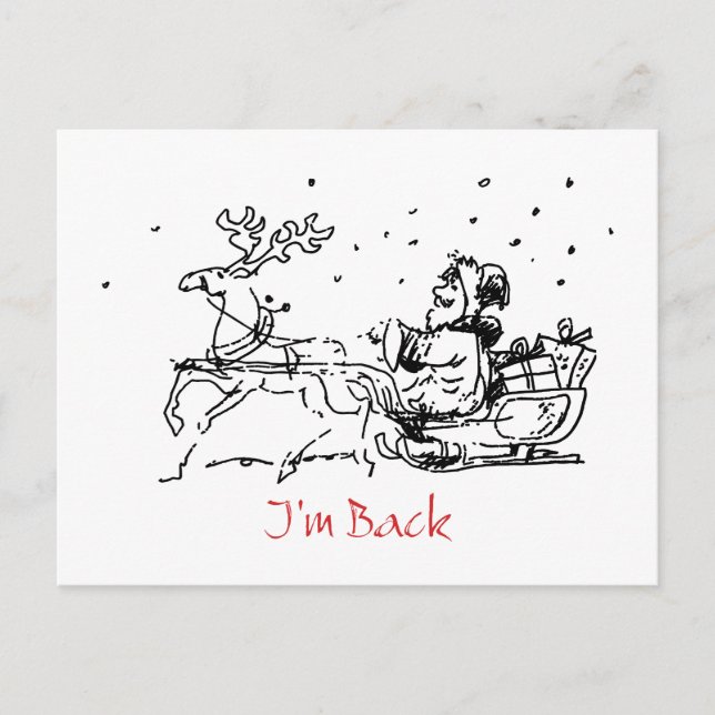 Postale Carte de Noël amusante (Devant)