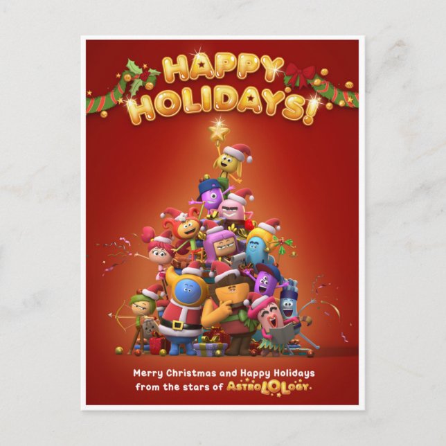 Postale Carte de Noël AstroLOLogie  (Devant)