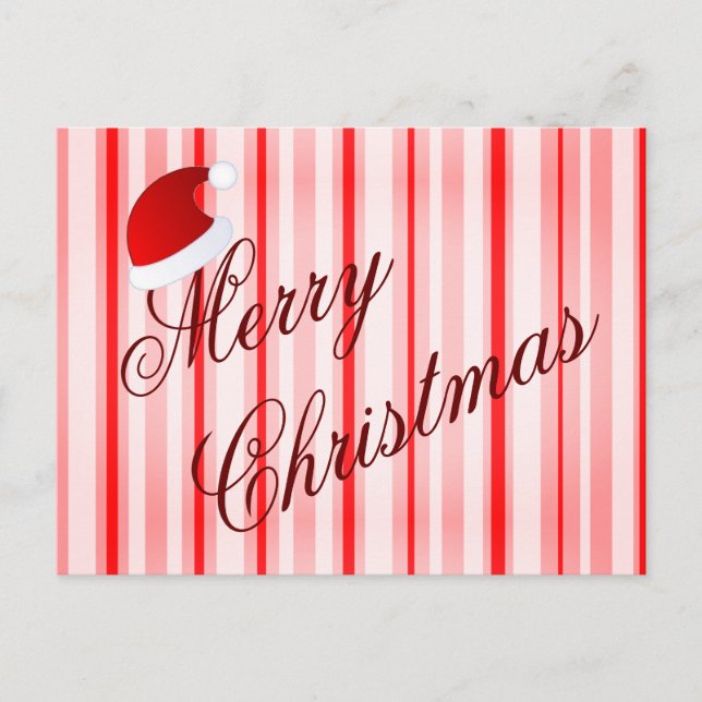 Postale carte de Noël au poivre menthe (Devant)
