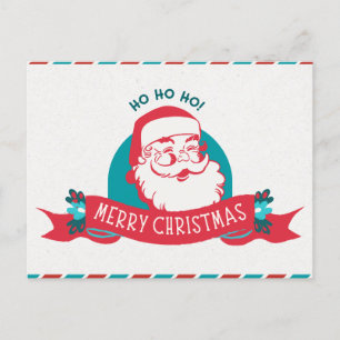 Postale Carte de Noël avec le Père Noël : Partagez la magi