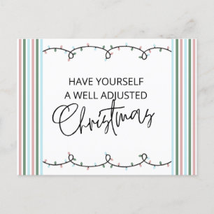 Postale Carte de Noël chiropratique, Chiropratique, Chiro