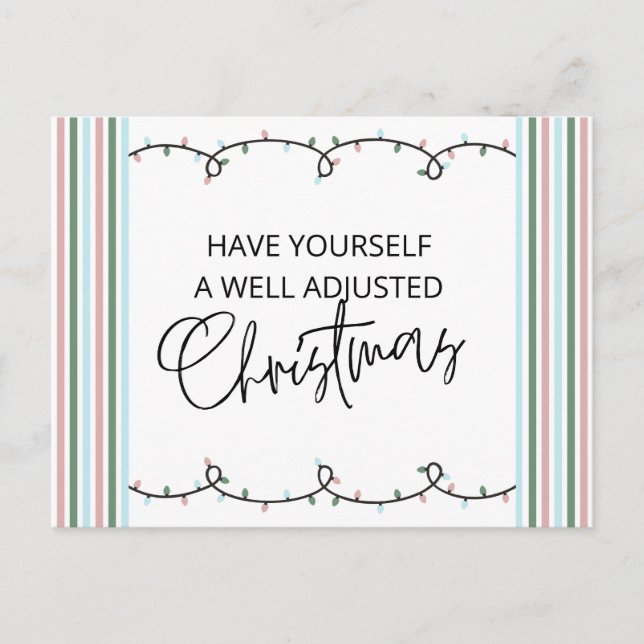 Postale Carte de Noël chiropratique, Chiropratique, Chiro (Devant)