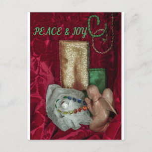 Postale Carte de Noël chrétienne religieuse Jésus & ange