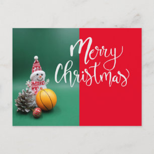 Postale Carte de Noël de basket-ball