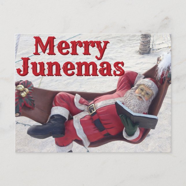 Postale Carte de Noël de Junemas Santa (Devant)