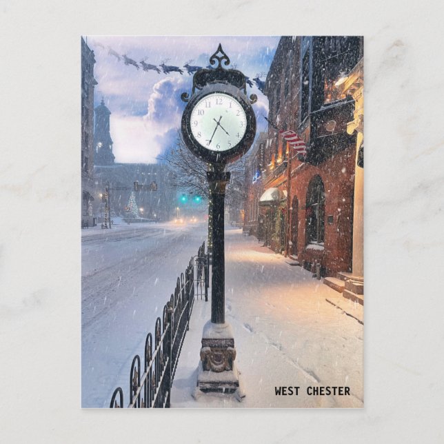 Postale Carte de Noël de West Chester (Devant)