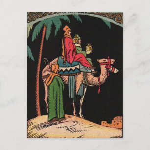 Postale Carte de Noël des Rois Mages