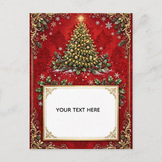 Postale Carte de Noël élégante vintage | Fêtes personnalis