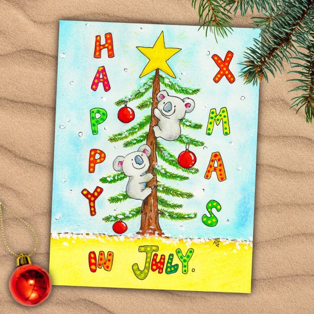 Postale Carte de Noël en juillet (Créateur téléchargé)