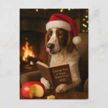 Carte de Noël Foxhound 'Taxe sur le fromage'