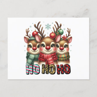 Postale Carte de Noël Ho Ho