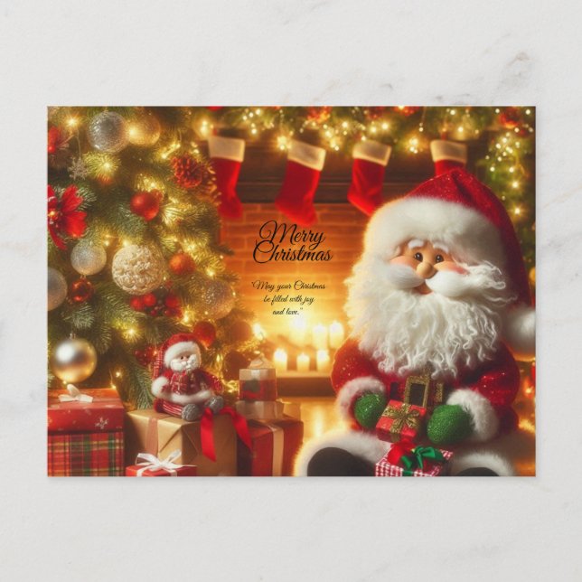 Postale Carte de Noël joyeuse  (Devant)